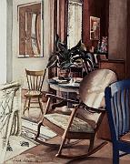 Interior with Chairs 1976 17.5x14